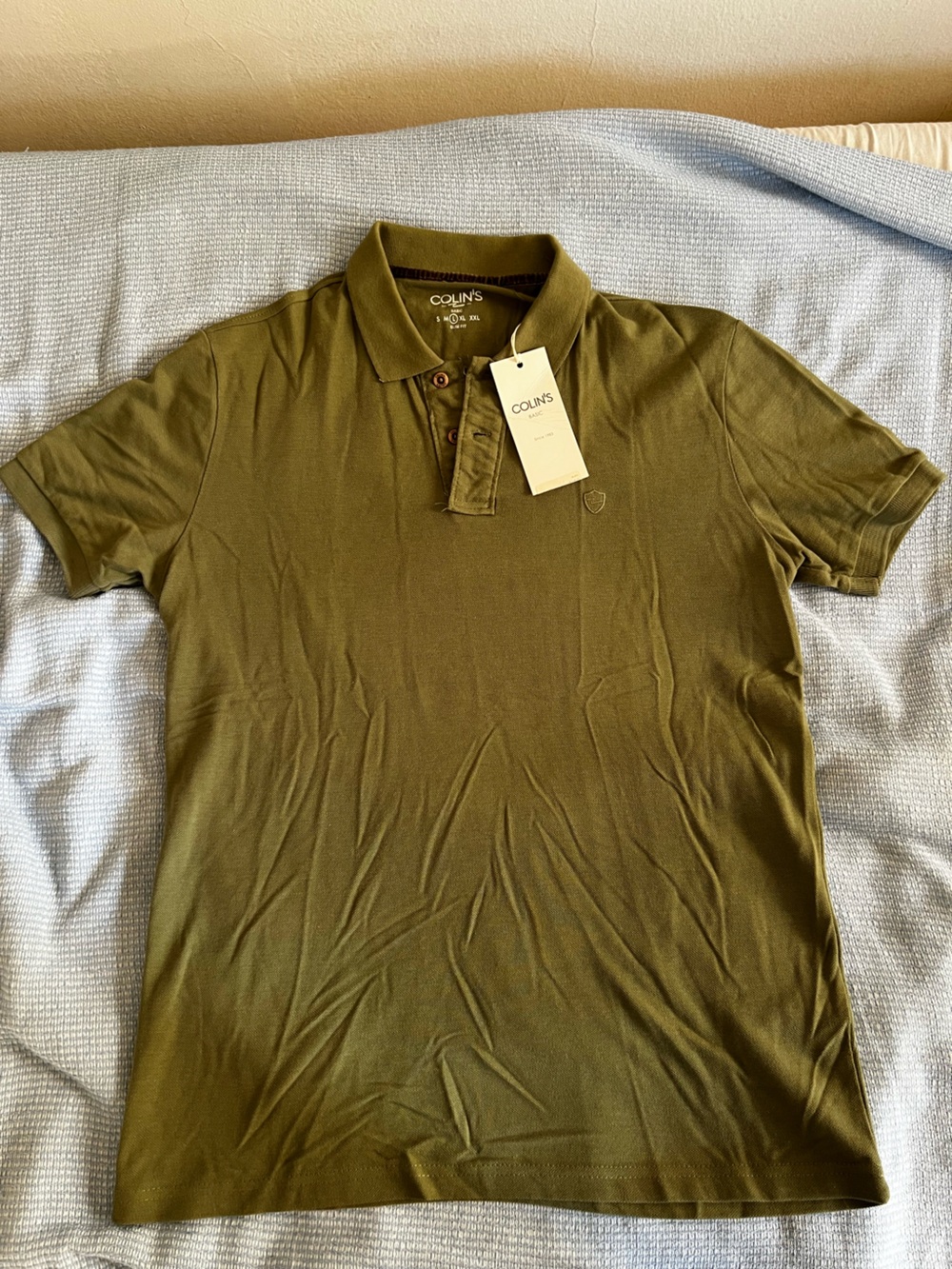 Brand New Green Men’s Large Slim Fit Polo Shirt